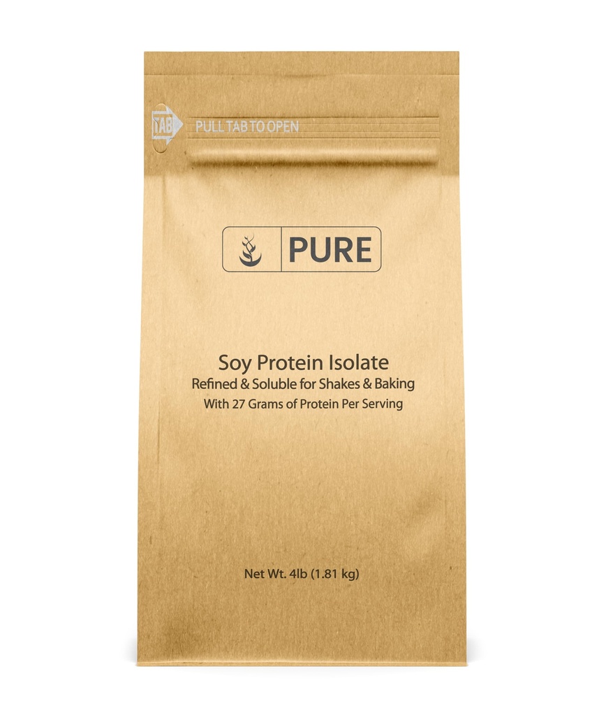 PURE INGREDIENTI ORIGINALI Isolato di proteine di soia (4 lb) Sempre puro, Nessun filler o additivi