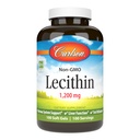 Carlson - Lécithine, non-OGM, 1200 mg, système nerveux et fonction hépatique, lécithine de soja non blanchie, 100 Softgels