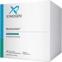 XYMOGEN BrainSustain Powder - Mémoire + Cerveau Support Boissons avec 19g de protéines de pois, B de vitamines, minéraux, acides aminés, Phosphatidylsérine, DHA + CoQ10 - Chocolat crémeux (10 paquets)