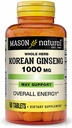 Mason Vitamins Mason Korean Ginseng 1000mg Tabletten