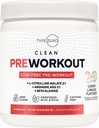 Type Zero Ultra Clean Stim Free Pump Pre Workout + Nitric Oxide Booster (Cherry Limeade) - Non Stimulating and Caffeine-Free for Men & Women