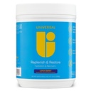 Universal U Replenish & Restore Powder, Hydration & Recovery, fördert Muskelreparatur und Wachstum, Custom Dosing, L-Lysine, L-Glutamin, L-Tryptophan, Keine künstlichen Flavors, 30 Servings (Lemon Berry)