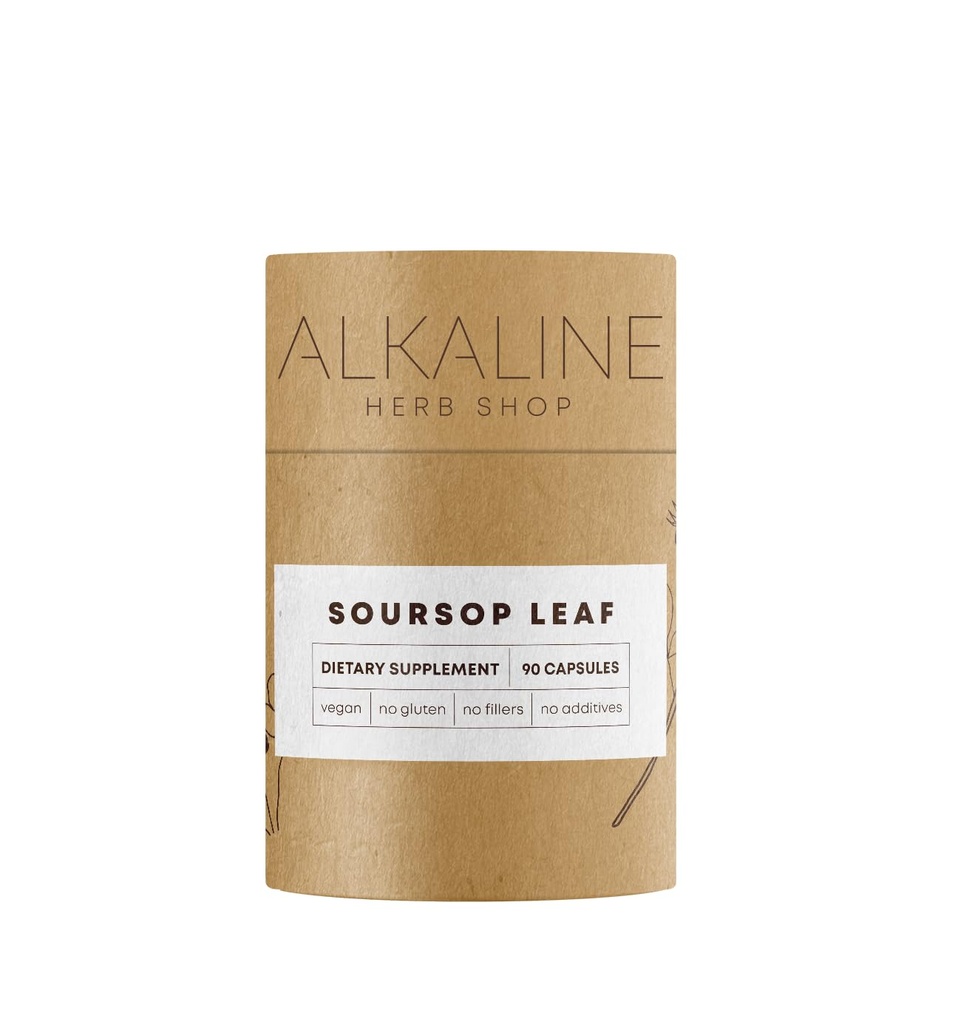 Alkaline Herb Shop Soursop Leaf Supplément 90 Capsules
