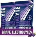 Vitalyte Elektrolyt-Pulver-Getränk-Mischung, Isotonic Elektrolyt Hydration Mix, Gluten Free Post Workout Powder Mix, Packung von 2, 35 Unzen. Jeden, Grape Flavor