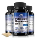 Supplemento di magnesio di potassio 1000mg, supporto vascolare di aspartato di potassio di magnesio, Bone, cuore, muscolo & Nerve Salute, Non OGM, Vegan, (120 capsule)