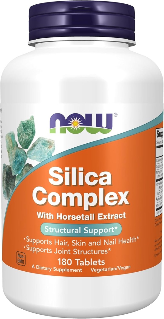 NOW Foods - Silica Complex Vegetarian 500 mg. - 180 Tabletten