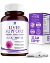 Supporto per fegato - Detox & Cleanse Supplement (Vegetarian) - Advanced Natural Liver Health Formula che combina il cardo del latte, selenio, curcumina currica, vitamina B12, vitamina C, acido alfa lipoico, N Acetil Cysteine, magnesio, taurina e altro - 30 giorni di alimentazione