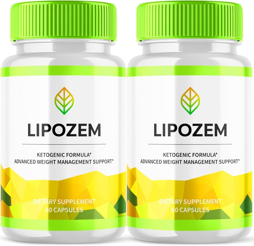 Neue Lipozem Kapseln, Lipozem Advanced Formula Supplement, Lypozem Natural Ingredients Bewertungen (60 Kapseln)(2 Packung)