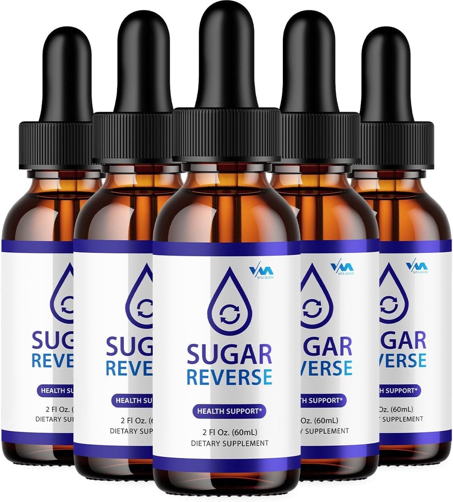 (5 Pack) SugarReverse Drop Healthy Vitamin Support Supplement - Sugar Reverse Advanced Formula, Sugar Reverse 24 Hour Liquid, Sugar Reverse Energy e Extra Strength Recensioni, 5 mesi di fornitura