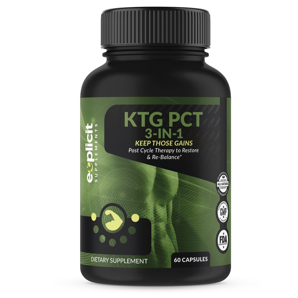 eXplicit Supplements Halten Sie diese Gains PCT 3-in-1 - Post Cycle Therapy - 60 Kapseln