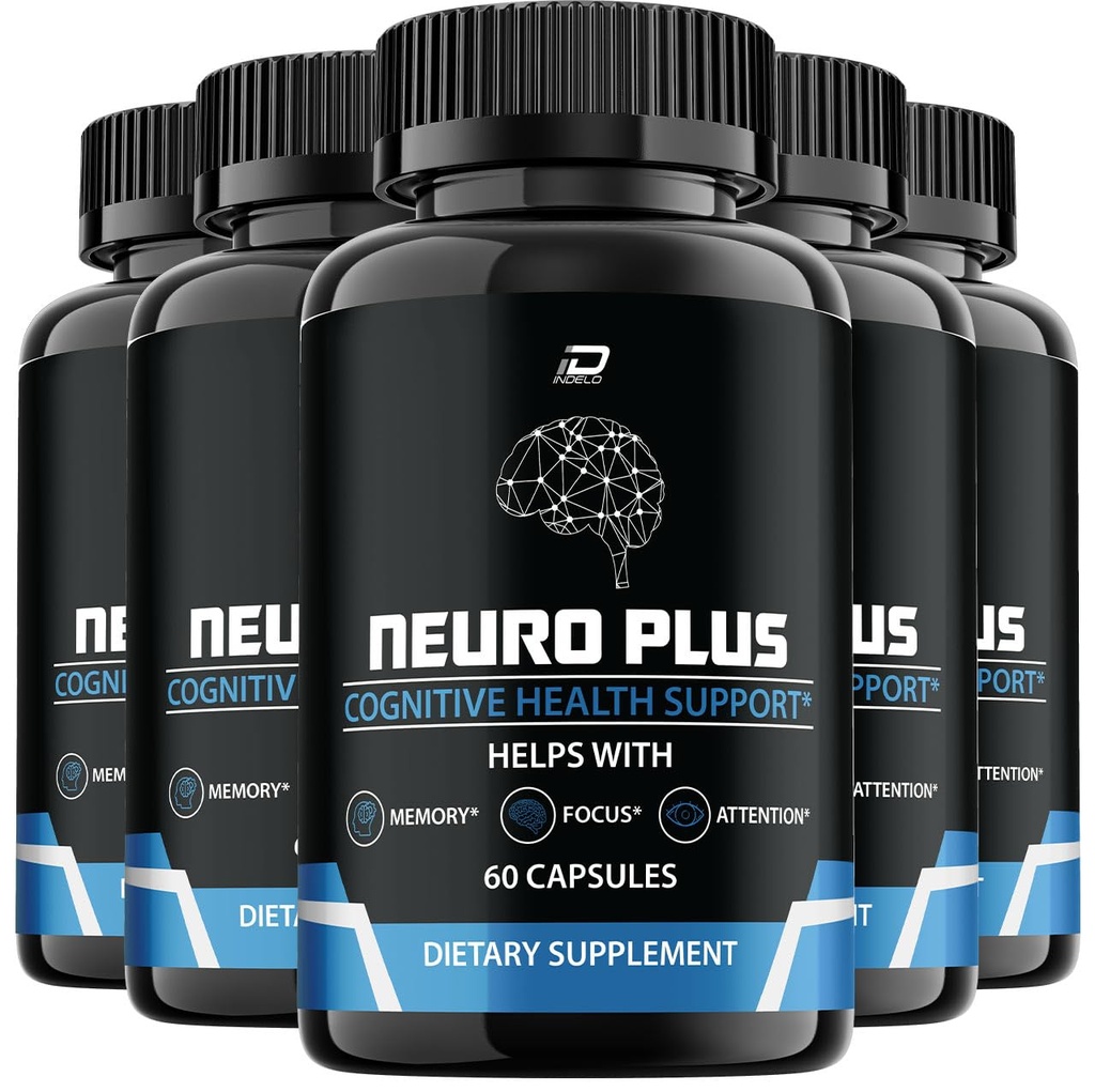 Neuro Plus Brain Supplement, NeuroPlus für Speicherformel, Nero Plus PQQ, um die negativen Auswirkungen von Brain Fog, Neuro+ Kognitive Funktion, Nuero Plus Bewertungen zu reduzieren (5 Pack - 300 Kapseln)