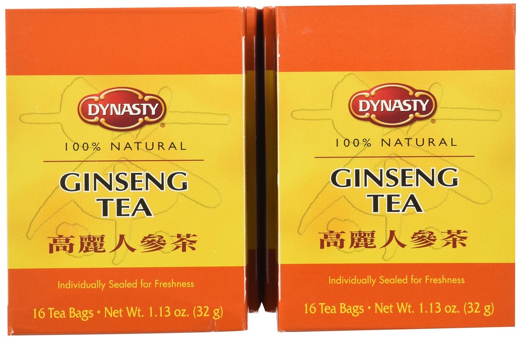 Thé Dynasty, Ginseng, 1.13-Ounce (paquet de 6)