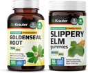 BIO KRAUTER Goldenseal 100 Capsule & Slippery Elm 60 Gummies