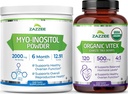 Zazzee Myo-Inositol Pulver und USDA Organic Vitex Kapseln, Vegan, All-Natural und Non-GMO