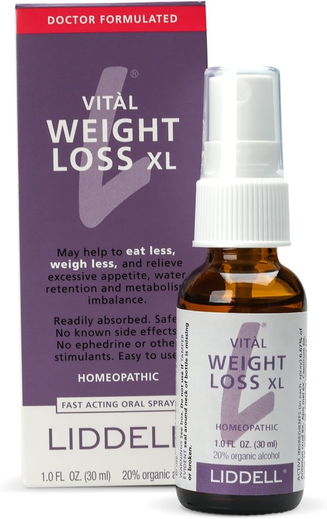 VITL Perte de poids XL Liddell homéopathique 1 oz liquide