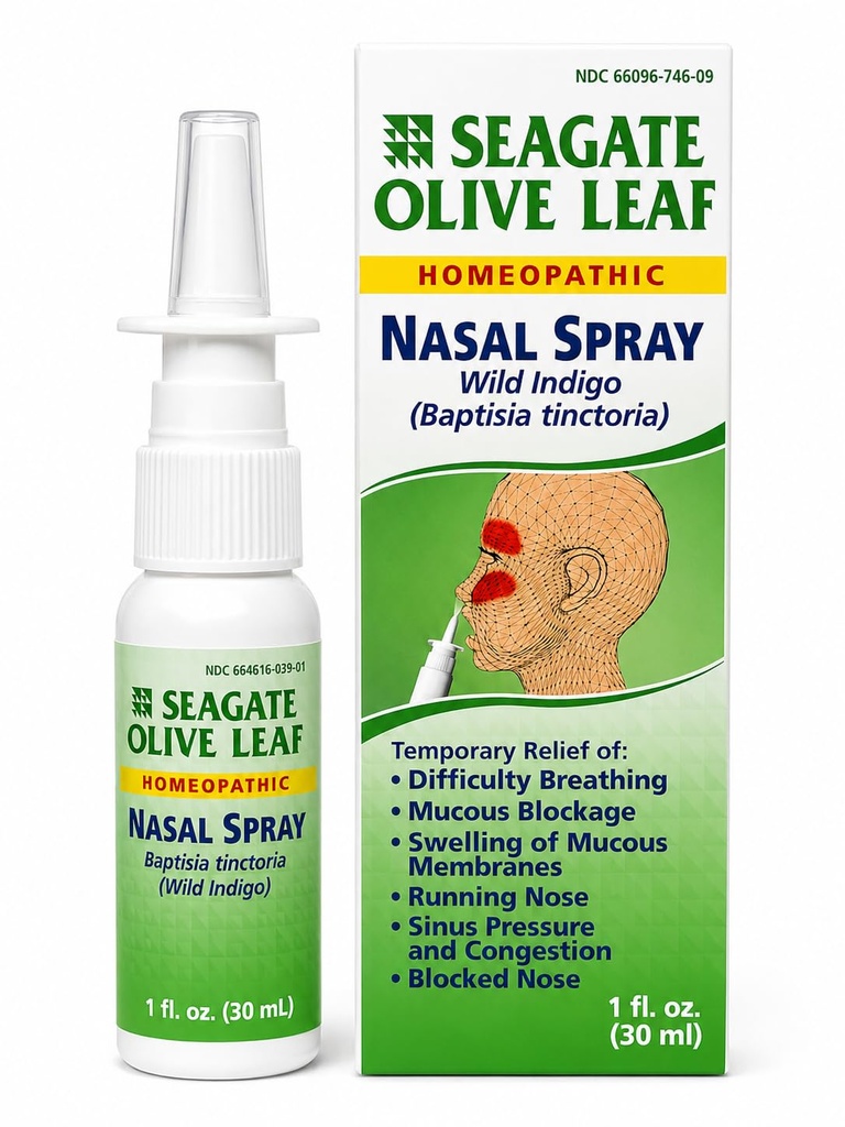 Seagate Produkte Homöopathic Olive Blatt Nasenspray (Pack mit 1) 1 Unze