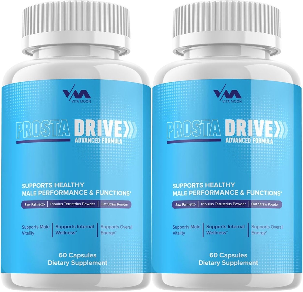 (2 Pack) ProstaDrive Prostate Support Capsules - Prosta Drive Pills Supplement, Maximale Stärke, Neue verbesserte Multivitamin Formulierung, ProstaDrive Bewertungen, 120 Kapseln