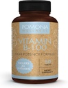 Pomona Wellness Vitamin B Complex Supplement mit Folsäure, High Potency Multivitamin, Alle 10 B Vitamine einschließlich B12, unterstützt Energie Levels, Herzgesundheit, Non-GMO, 50 Tabletten
