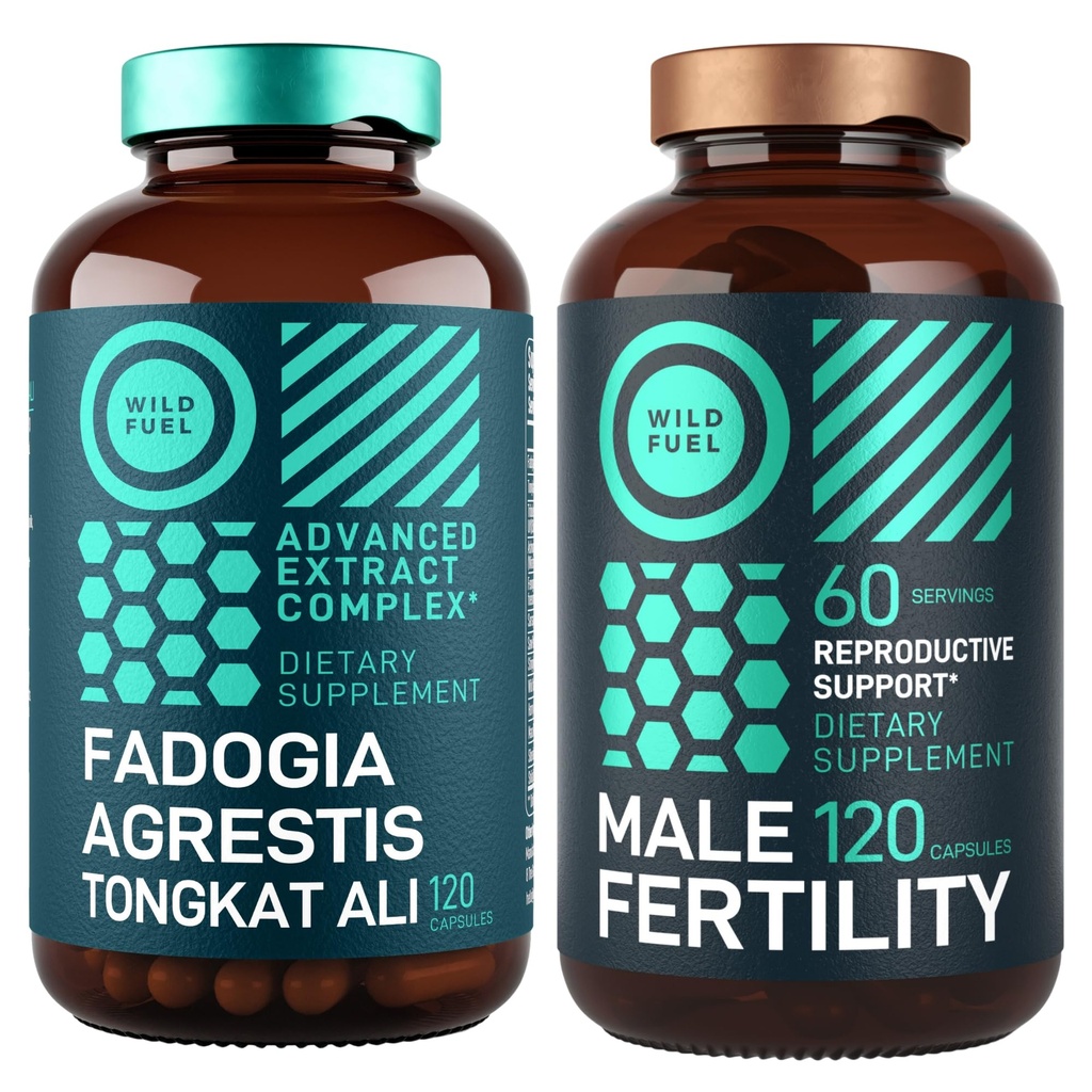 WILD FUEL Male Fertilität und Fadogia Agrestis ergänzt ultimative Männergesundheit Bundle