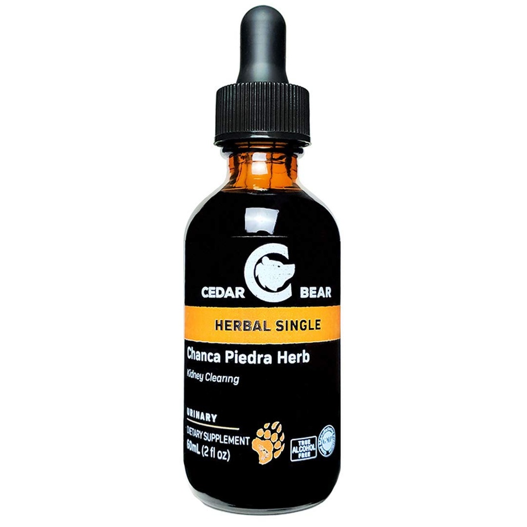 Cedro Orso Chanca Piedra (Phyllanthus niruri) Integratore di erbe liquido che aiuta la vescica chiara e reni, supporta epatica, cardiovascolare, respiratorio e digestione 2 FL Oz