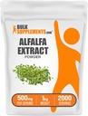 BulkSupplements.com Polvere di Estratto di Alfalfa - Supplemento Alfalfa, Polvere di Superfood Verde - Vegan & Gluten Free, Integratori Verdi - 500mg per Serving, 1kg (2.2 lbs) (Pack of 1)