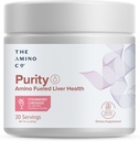 Le commandant d'Amino. Pureté - Supplément de soutien du foie avec les acides aminés essentiels pour le nettoyage du foie - Boost foie santé pour le soutien optimal du foie- Cimonade de fraise, 30 portions