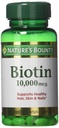 Biotine Bounty de la nature 10 000 mcg, Softgels à libération rapide 120 Chaque