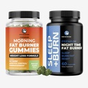 Fat Burner Gummies and Night Time Fat Burner | 24/7 Weight Loss Support mit Green Tea & Raspberry Ketone | Appetite Suppressant, Metabolism Booster und Belly Fat Reducer | 1 Monat Versorgung