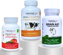 Bricker Labs Travel Wellness Bundle: Optiflow Blood Flow Optimizer, Colostrum Capsule Immune Defense und Gehirn Aid Memory Matters für Gehirngesundheit