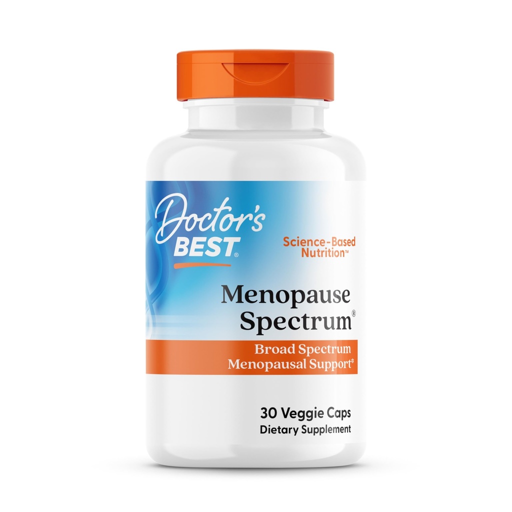 Doctor's Best Menopause Spectrum mit EstroG-100, Non-GMO, Vegan, Gluten Free, Soy Free, Veggie Caps, 30 Count