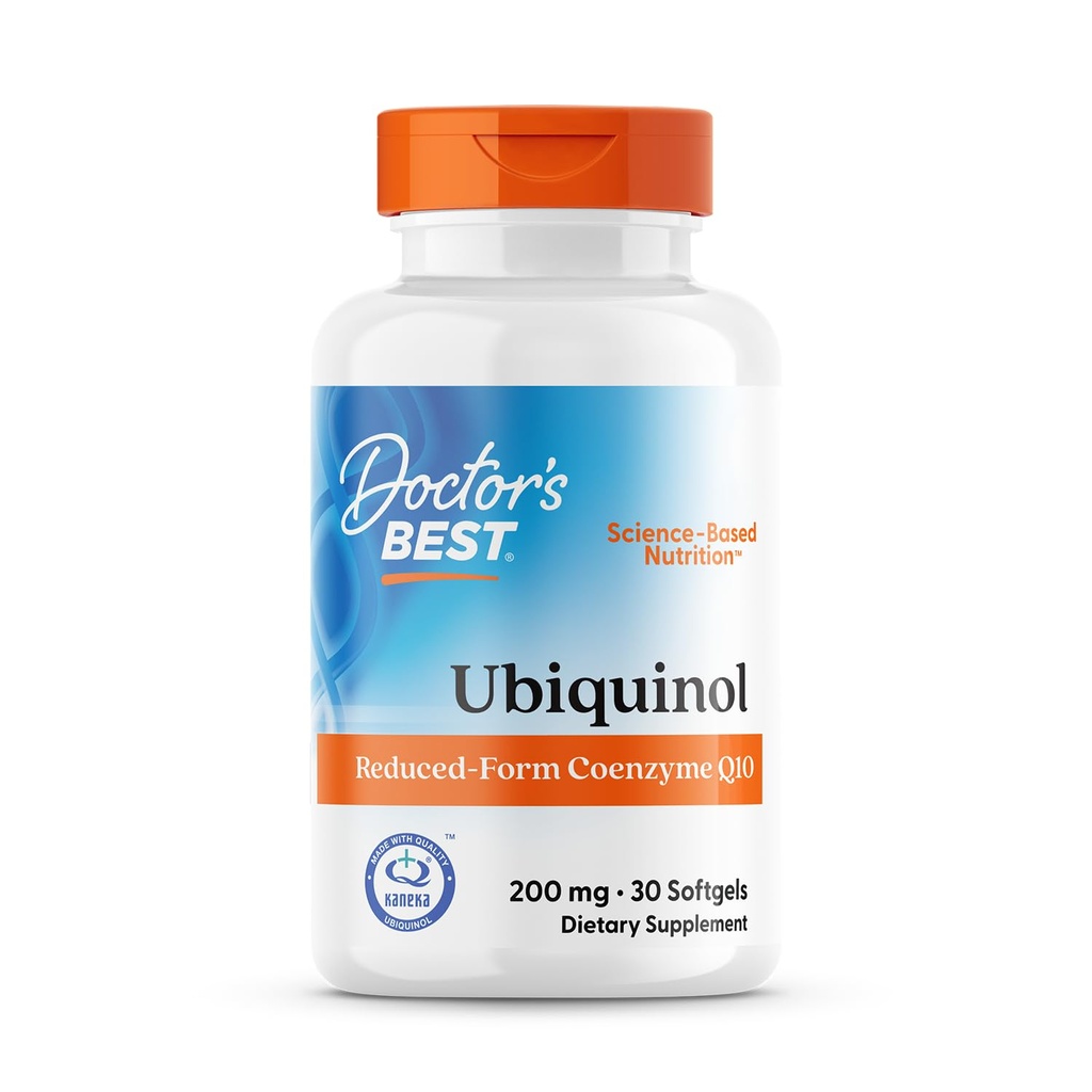 Medici Miglior Ubiquinol, Ridotto-Form Coenzyme Q1, 200 mg, Non-OGM, Gluten Free, Soy Free 30 Softgels