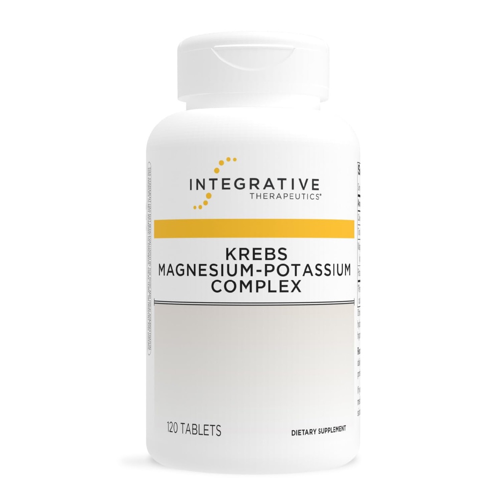 Integrative Therapeutics Krebs Magnesium Potassium Complex - Supplemento minerale per sostenere la funzione cardiaca* - Supporto per l'energia cellulare* - Gluten-Free & Dairy-Free - 120 compresse (60 Serve)