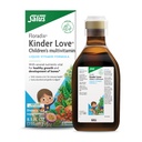 Floradix Kinder Love Children's Multivitamin - Integratore a base di erbe - Liquid Multivitamin for Kids - Vitamine A, C, D & E, Calcium & More - Vegetariano, Non OGM, Senza glutine - 8.5 fl oz