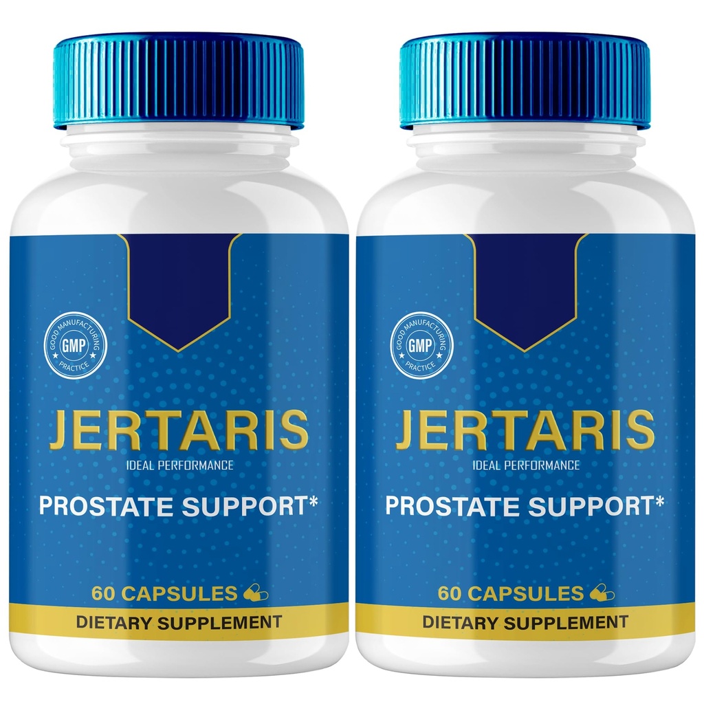 IDEAL PERFORMANCE Jertaris Capsules, Jertaris Prostate Health Supplement Pills - Extra Strength, Jertaris unterstützt Prostate Heath All Natural Formula, Jerta RIS Capsules, Jer Taris Reviews (2 Pack)