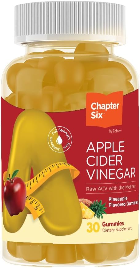 Zahler - Apple Cider Essiggummis - Kosher & Delicious ACV Gummis für Damen und Herren - Detox Support & Cleanse - Gut Health & Metabolism Support - 30 Ananas Flavored Gummies