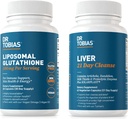 Dr. Tobias Liver 21 giorno Cleanse and Liposomal Glutathione - Supporta il disintossico del fegato, la funzione immunitaria e livelli di energia - Vegan, non OGM