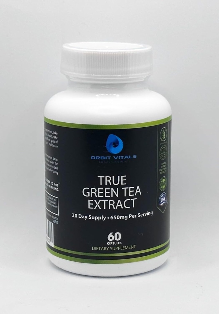True Green Tea Extract: Premium Green Tea Extract for Enhanced Energy, Immun Support and Overall Wellness - Antioxidant-Rich Formel für Männer und Frauen