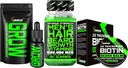Bart-Wachstums-Kit w/ 2X Verdickende Biotin Bart Balsam für Herren & Mustache Wachs + Grow Mustache Serum & Gesichts-Haaröl + 14-in-1 Biotin Gummis & Haarwachstum Vitamine für Männer - Formuliert in Amerika
