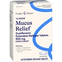 Foster & Thrive Chest Congestion Mucus Extended Release, 600 mg Guaifenesin allevia la congestione del petto causata da Excess Mucus, (Compare to Mucinex 12 Hour Extended Release), 40 compresse