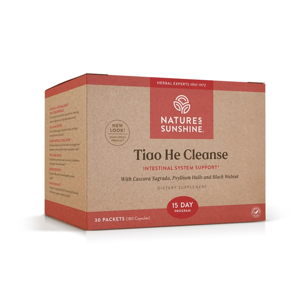 Nature's Sunshine Tiao He Herbal Nettoyez et détoxez le colon et le foie avec les herbes chinoises traditionnelles