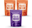 MUUK' SUPERFOODS | Decaf Pilz Kaffee Bundle | 60 Servierungen von Lion's Mane Mushroom Powder Plus 60 Tassen Decaffeinated Instant Coffee
