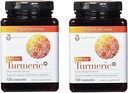 Youtheory Turmeric Extra Strength Formula Capsules 1000 mg par jour, 120 Compte (Pack de 2)