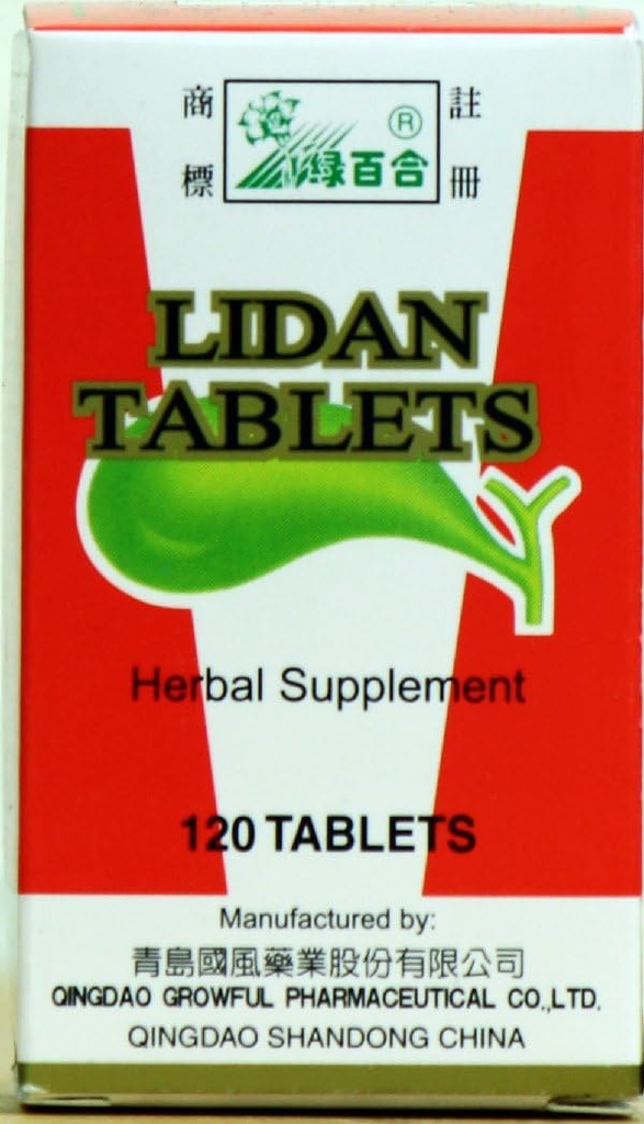 Lidan 120 Tablet Bottiglia di LV Bai Lui Brand Integratori Dietetici da Solstice Medicine Company
