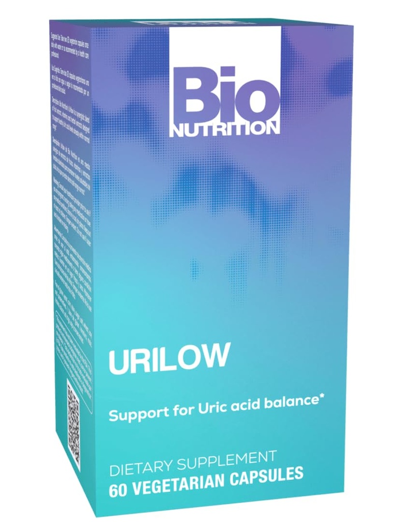 Bio Nutrition Urilow 60 Vegetarische Kapseln | Natürliche Unterstützung für Urinärgesundheit | Fördert ein gesundes Uric Acid Balance