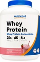 Nutricost Whey Protein Concentrate (Strawberry Milkshake) 5LBS - Sans gluten et sans OGM