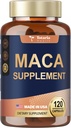 Totaria Maca Supplément racine, 120 capsules végétaliennes, 60 jours d'approvisionnement