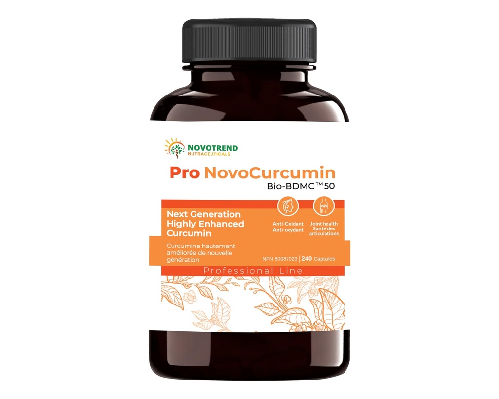 Pro NovoCurcumin-BioBDMC50-Next Generation Hochverbesserte Curcumin-240 Kapseln
