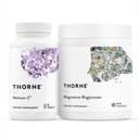 THORNE - Sleep Support Duo - Magnesium Bisglycinate Powder + Melaton-3 for Restful Sleep - 60 Servings