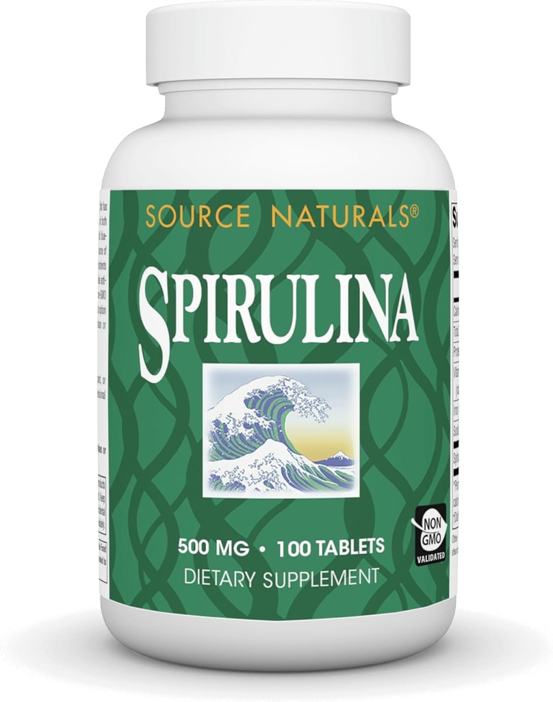 Quelle Naturals Spirulina - für Immunsystemunterstützung - 100 Tabletten